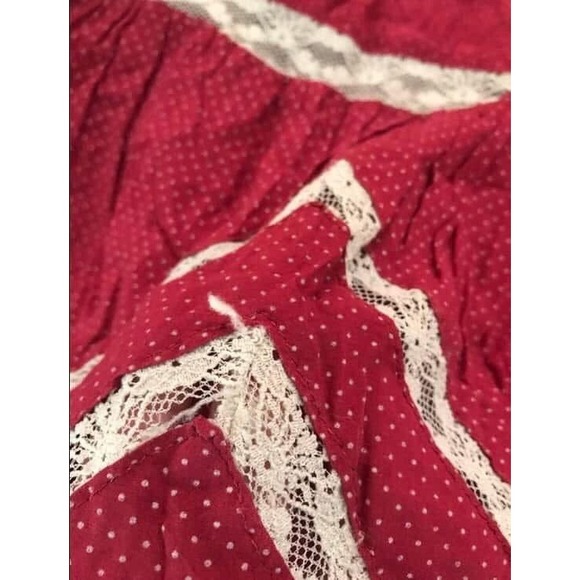 Women's Small Free People Intimately top Red Boho - Picture 3 of 4